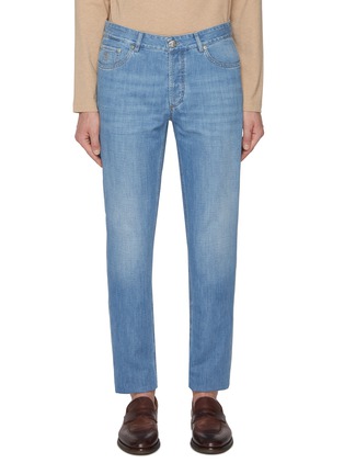 Main View - Click To Enlarge - BRUNELLO CUCINELLI - Washed Five Pocket Jeans