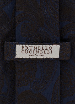 Detail View - Click To Enlarge - BRUNELLO CUCINELLI - Paisley Silk Tie