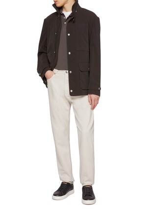 Figure View - Click To Enlarge - BRUNELLO CUCINELLI - Water Resistant Cotton Jacket