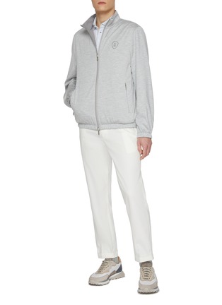 Figure View - Click To Enlarge - BRUNELLO CUCINELLI - Stand Collar Reversible Water Resistant Jacket