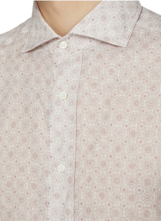  - BRUNELLO CUCINELLI - Spread Collar Semi-Sheer Linen Shirt