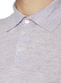  - BRUNELLO CUCINELLI - Spread Collar Linen Cotton Polo Shirt