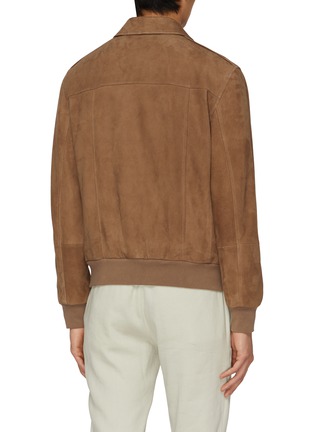 Back View - Click To Enlarge - BRUNELLO CUCINELLI - Suede Bomber Jacket