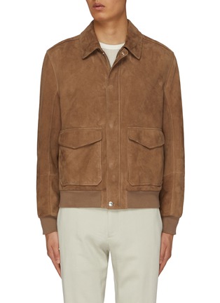 Main View - Click To Enlarge - BRUNELLO CUCINELLI - Suede Bomber Jacket