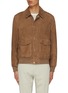 Main View - Click To Enlarge - BRUNELLO CUCINELLI - Suede Bomber Jacket