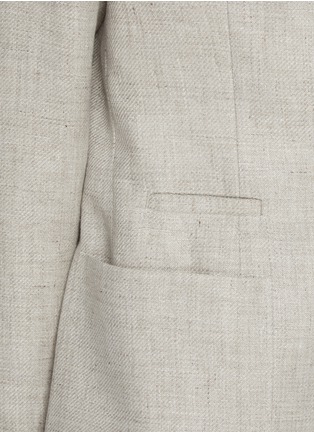  - BRUNELLO CUCINELLI - Asian Fit Notch Lapel Linen Wool Silk Blazer