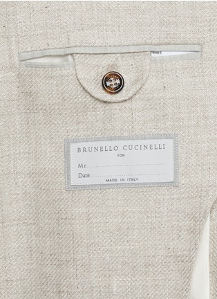  - BRUNELLO CUCINELLI - Asian Fit Notch Lapel Linen Wool Silk Blazer