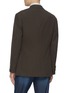 Back View - Click To Enlarge - BRUNELLO CUCINELLI - Peak Lapel Double Breasted Linen Blazer