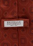 Detail View - Click To Enlarge - BRUNELLO CUCINELLI - Geometrical Pattern Silk Tie