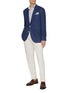 Figure View - Click To Enlarge - BRUNELLO CUCINELLI - Notch Lapel Linen Blazer