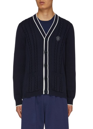 Main View - Click To Enlarge - BRUNELLO CUCINELLI - Cable Knit Cotton Cardigan