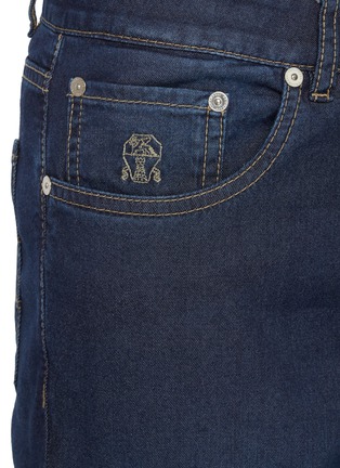  - BRUNELLO CUCINELLI - Asian Fit Five Pocket Silk Blend Jeans