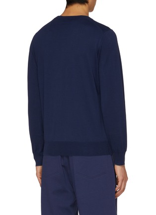 Back View - Click To Enlarge - BRUNELLO CUCINELLI - Crewneck Cotton Sweater