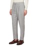 Detail View - Click To Enlarge - BRUNELLO CUCINELLI - Notch Lapel Single Breasted Linen Wool Blend Suit