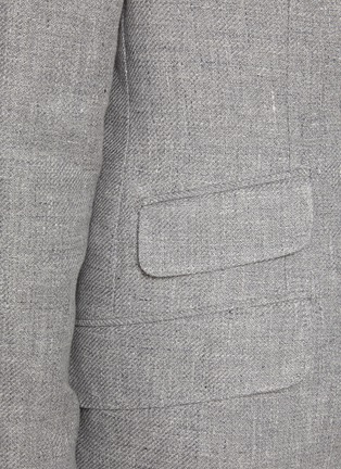 Detail View - Click To Enlarge - BRUNELLO CUCINELLI - Notch Lapel Single Breasted Linen Wool Blend Suit