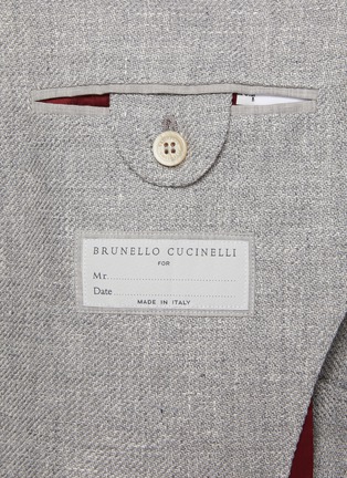  - BRUNELLO CUCINELLI - Notch Lapel Single Breasted Linen Wool Blend Suit