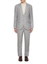 Main View - Click To Enlarge - BRUNELLO CUCINELLI - Notch Lapel Single Breasted Linen Wool Blend Suit