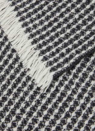 Detail View - Click To Enlarge - ALONPI - Sasha Cashmere Throw — Ecru