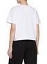 Back View - Click To Enlarge - SACAI - Embroidered Side Split Cotton T-shirt