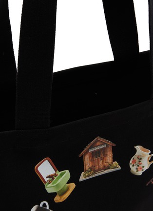 Detail View - Click To Enlarge - JW ANDERSON - Diorama Ring Canvas Tote Bag