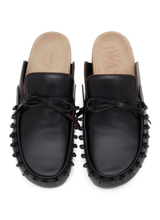 Detail View - Click To Enlarge - JW ANDERSON - Ruffle Leather Men's Loafer Mules