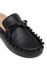 Detail View - Click To Enlarge - JW ANDERSON - Ruffle Leather Men's Loafer Mules