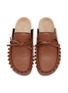 Detail View - Click To Enlarge - JW ANDERSON - Ruffle Leather Men's Loafer Mules