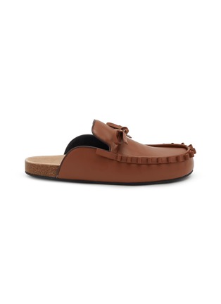 Main View - Click To Enlarge - JW ANDERSON - Ruffle Leather Men's Loafer Mules