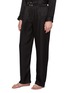 Detail View - Click To Enlarge - DEREK ROSE - Masco Adjustable Waistband Virgin Wool Blend Pants