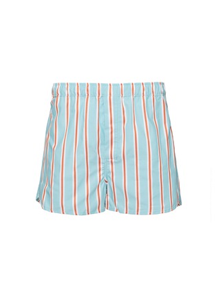 Main View - Click To Enlarge - DEREK ROSE - Striped Cotton Boxer