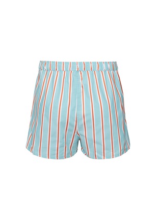 Figure View - Click To Enlarge - DEREK ROSE - Striped Cotton Boxer