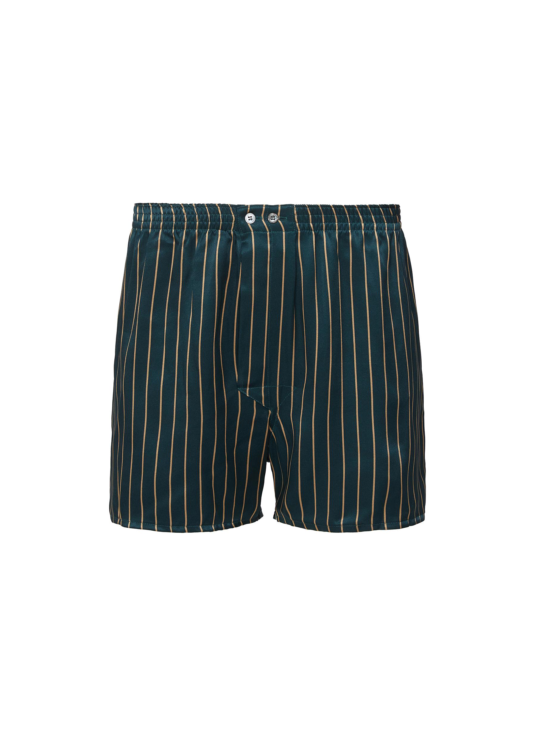 DEREK ROSE | Brindisi Striped Silk Boxer | Men | Lane Crawford