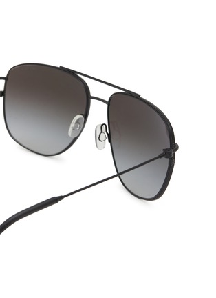 Detail View - Click To Enlarge - MONCLER EYEWEAR - Metal Pilot Sunglasses