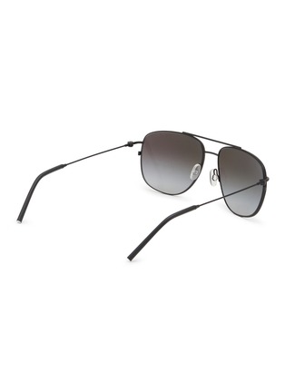 Figure View - Click To Enlarge - MONCLER EYEWEAR - Metal Pilot Sunglasses