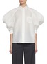 Main View - Click To Enlarge - SACAI - Puff Sleeve Cotton Silk Shirt