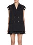 Main View - Click To Enlarge - SACAI - Exposed Shoulder Pad Cotton Vest