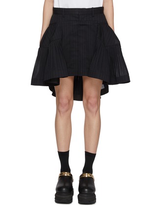 Main View - Click To Enlarge - SACAI - Layered Striped Skirt