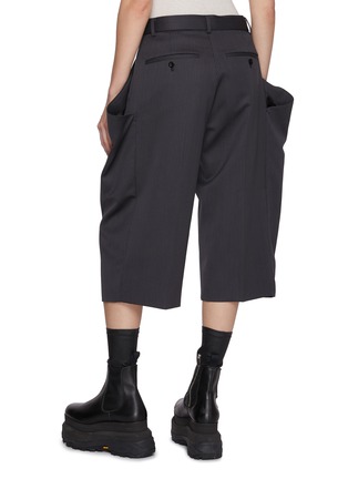 Back View - Click To Enlarge - SACAI - Big Pocket Wool Long Shorts