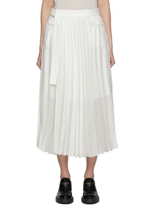 Main View - Click To Enlarge - SACAI - Denim Mix Skirt