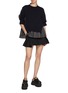 Figure View - Click To Enlarge - SACAI - Denim Mix Knit Top