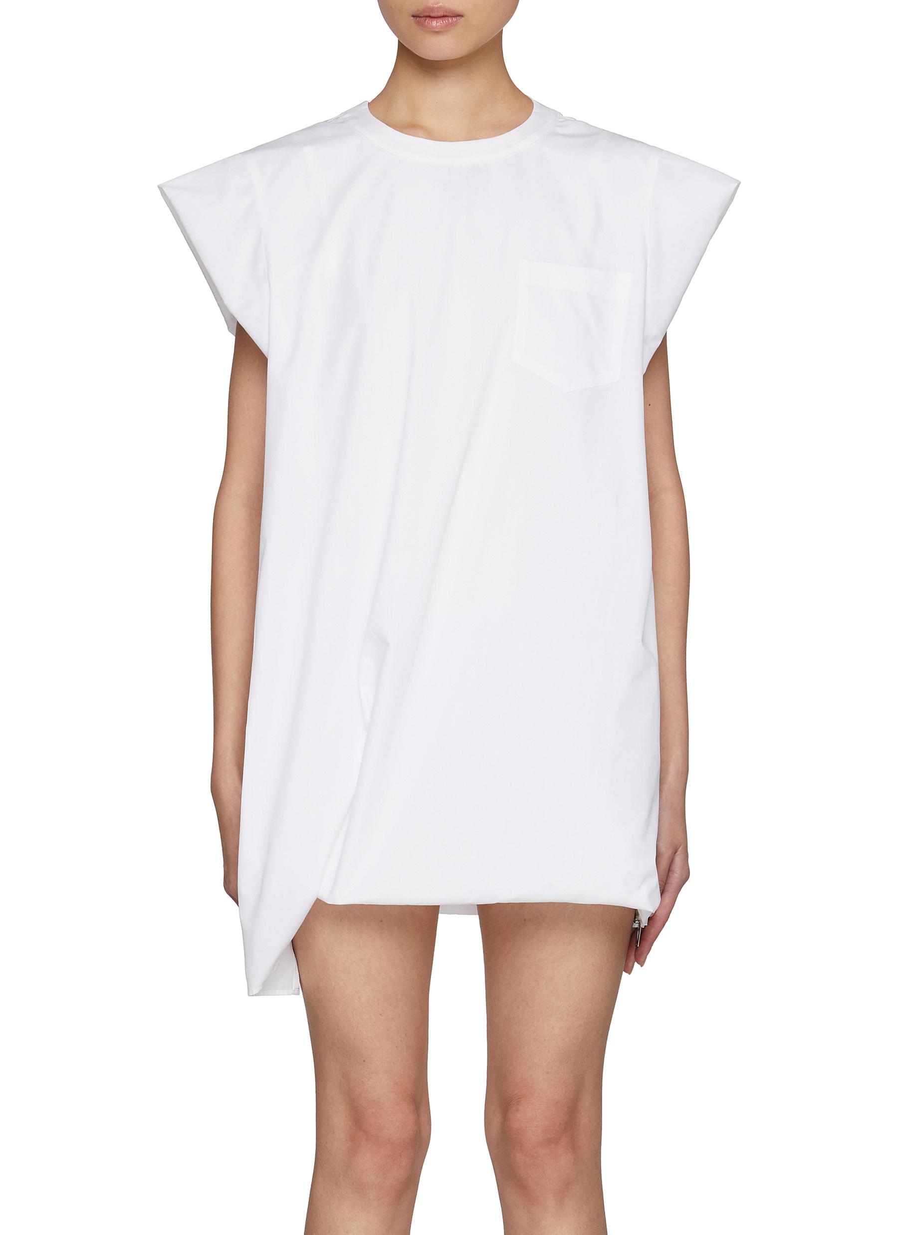 【sacai】Cap Sleeves Pocket Dress SACAI | Cap Sleeves Pocket Dress | Women | Lane Crawford