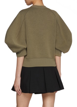 Back View - Click To Enlarge - SACAI - Sponge Cotton Blend Sweater