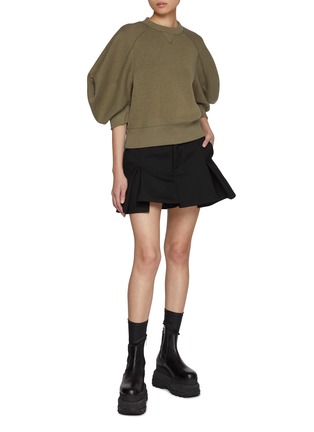 Figure View - Click To Enlarge - SACAI - Sponge Cotton Blend Sweater