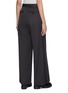 Back View - Click To Enlarge - SACAI - Doeskin Belted Wool Wide Leg Pants