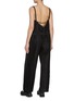 Back View - Click To Enlarge - SACAI - Belted Silk Cotton Jumpsuit