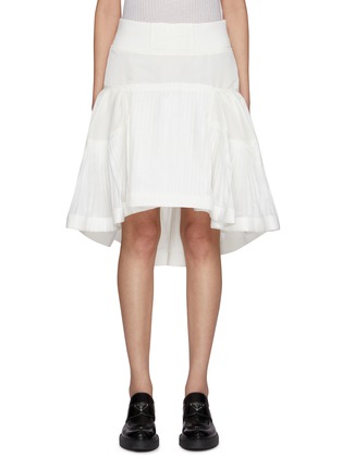 Main View - Click To Enlarge - SACAI - Asymmetrical Hem Skirt