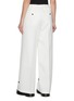 Back View - Click To Enlarge - SACAI - Belted Buttoned Hem Wide Leg Pants