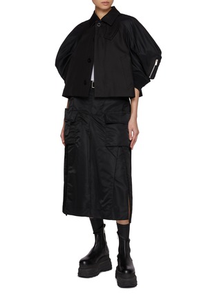 Figure View - Click To Enlarge - SACAI - Asymmetrical Hem Skirt