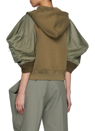 Back View - Click To Enlarge - SACAI - Sponge Hybrid Hoodie