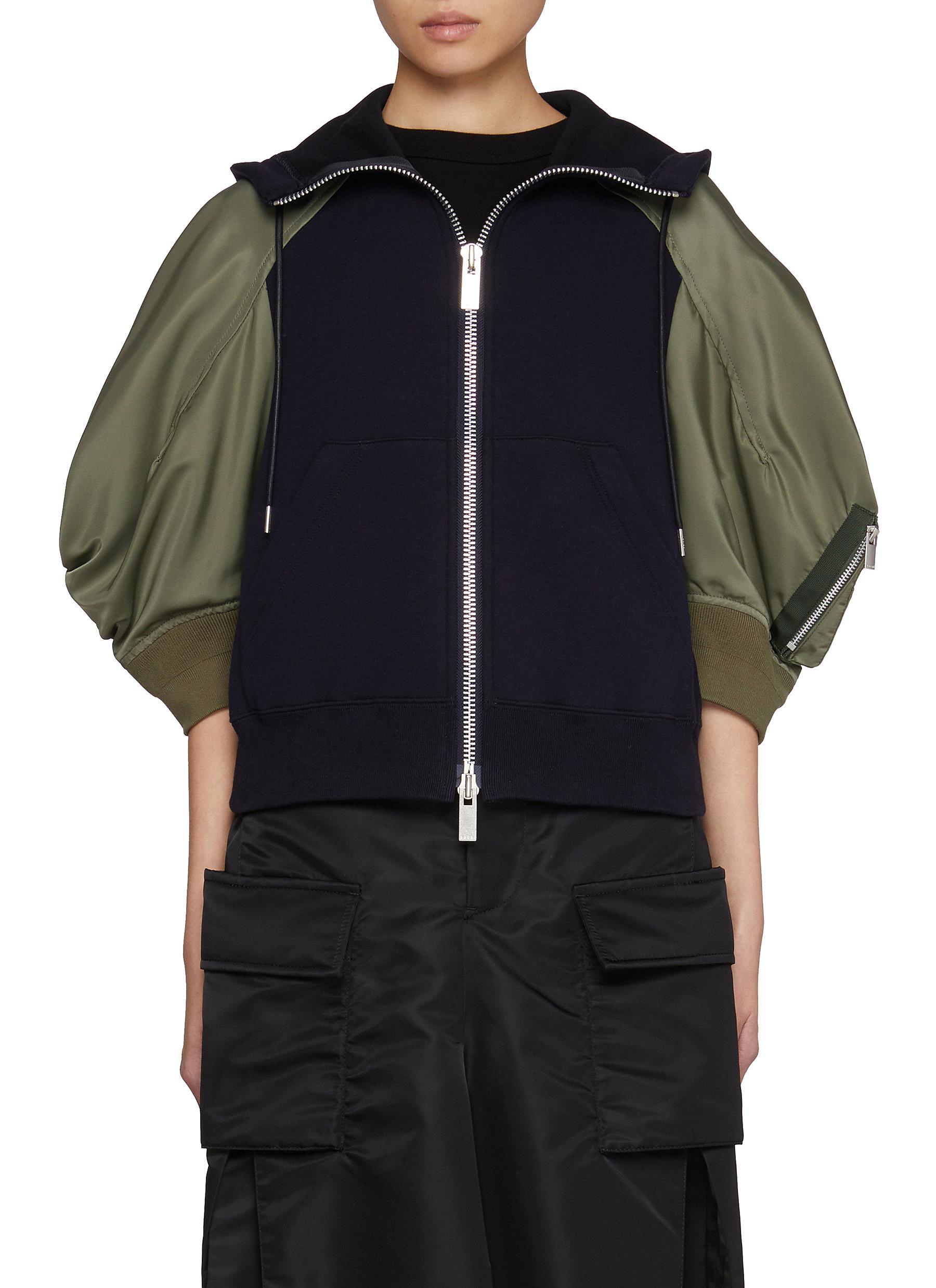 sacai 国内買付 Corduroy Hoodie NIKE SACAI Collab Adult Unisex Hoodie Color Dark Grey
